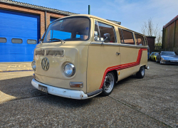 RARE OCT 1967 VW EARLY BAY DELUXE WITH WESTY STYLE CAMPING INTERIOR PATINA BUS