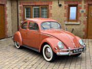 Never Welded 1956 Coral Red Oval Beetle – In Really Lovely Condition….