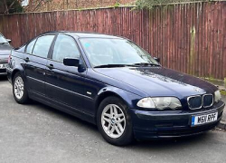 BMW 316i SE in Blue Metallic 1/2 Beige Leather lhd left hand drive